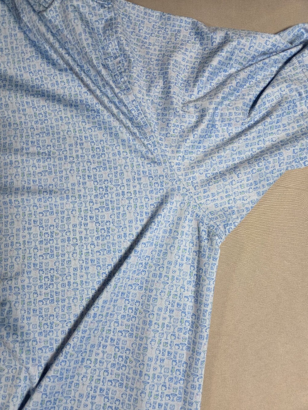 Peter Millar Drink Mix Pattern Light Blue XL - Picture 8 of 9